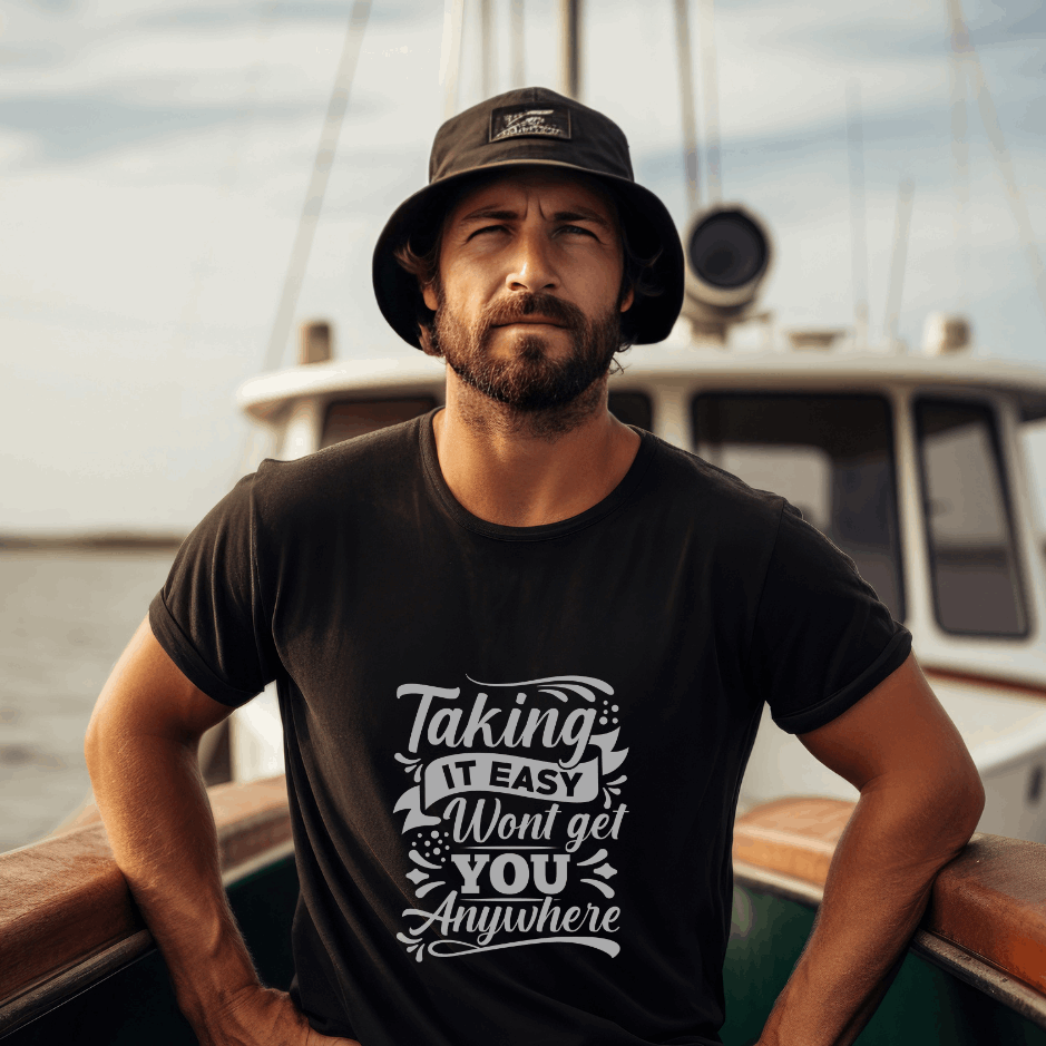 Elevate Your Hustle Tee – Because Taking It Easy Won't Get You Anywhere!