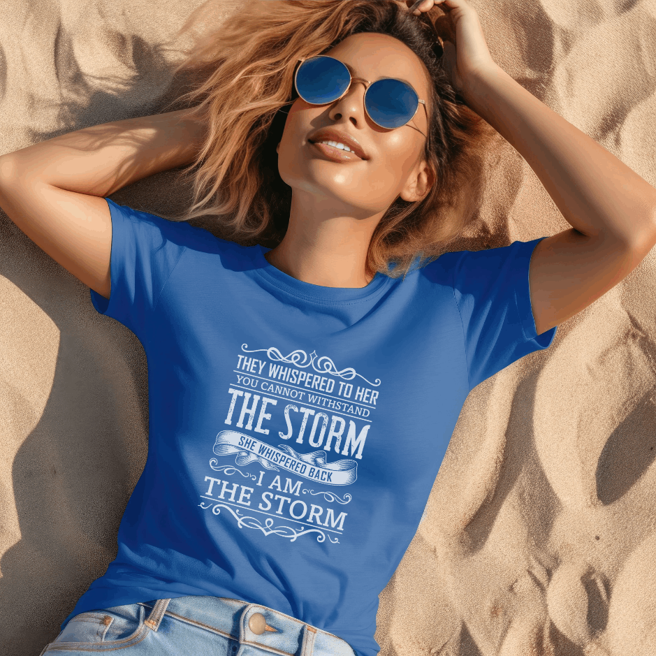 Unleash Your Power: Personalized Urban Tees with a Bold Message - Ride the Storm of Style and Strength!