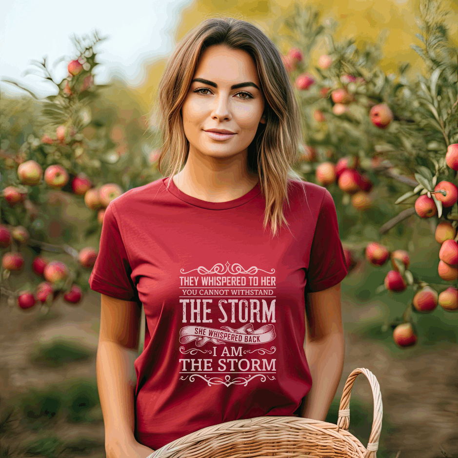 Unleash Your Power: Personalized Urban Tees with a Bold Message - Ride the Storm of Style and Strength!