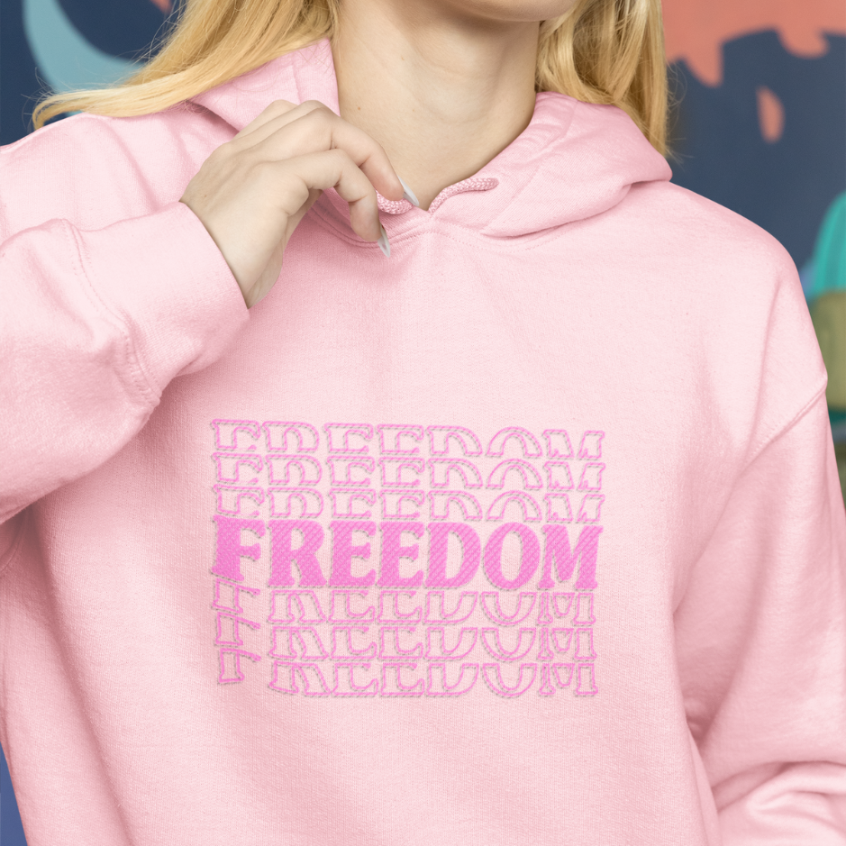 Freedom embodied hoodie: Embrace liberty in style!