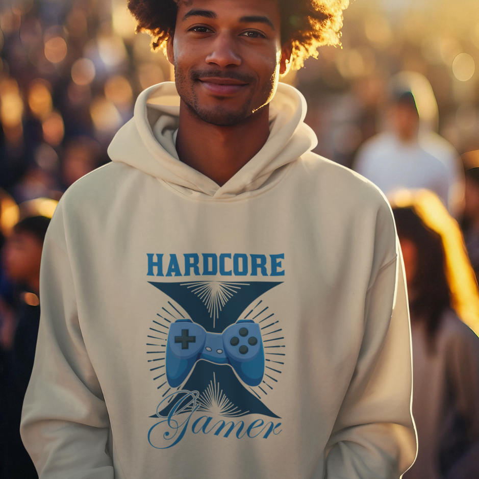 Level up your style with our hardcore gamers hoodie!