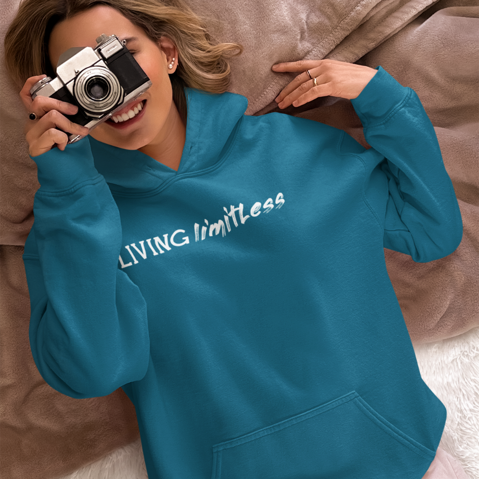 Living limitless: Break free and embrace boundless possibilities with our inspirational hoodie!