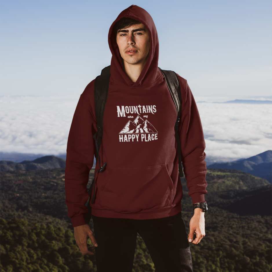 Mountains is my happy place hoodie